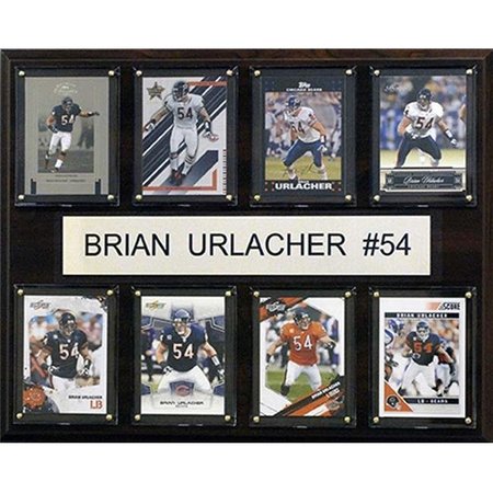 RELIC NFL 12 x 15 in. Brian Urlacher Chicago Bears 8 Card Plaque RE215701